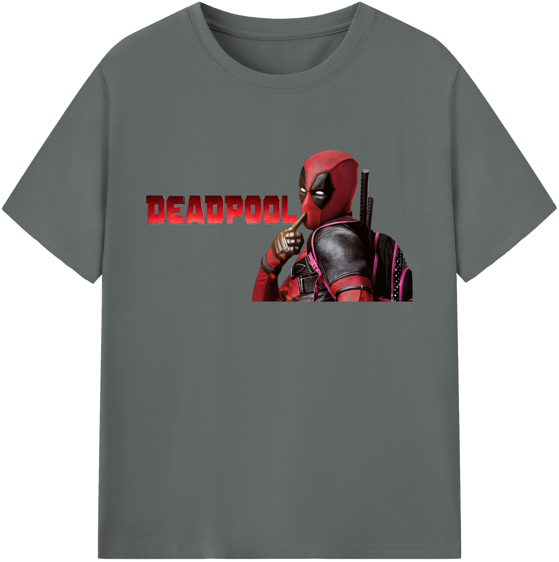 （画像用） Deadpool デッドプール 綿100％ メンズ半袖Tシャツ｜肌触りやわらか＆通気性